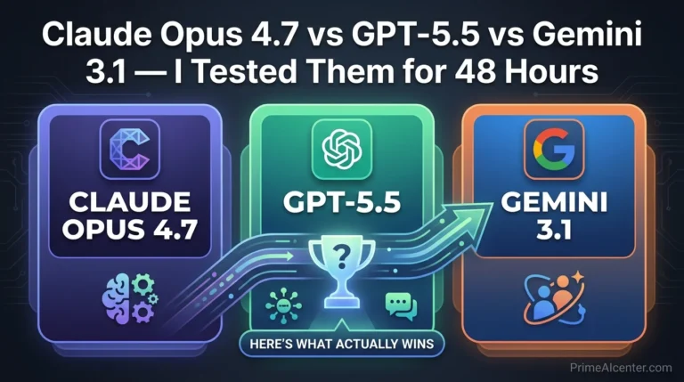 Claude Opus 4.7 vs GPT-5.5 vs Gemini 3.1