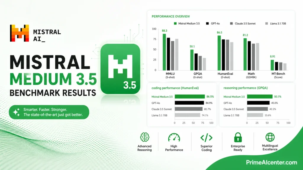 mistral medium 3.5 benchmark