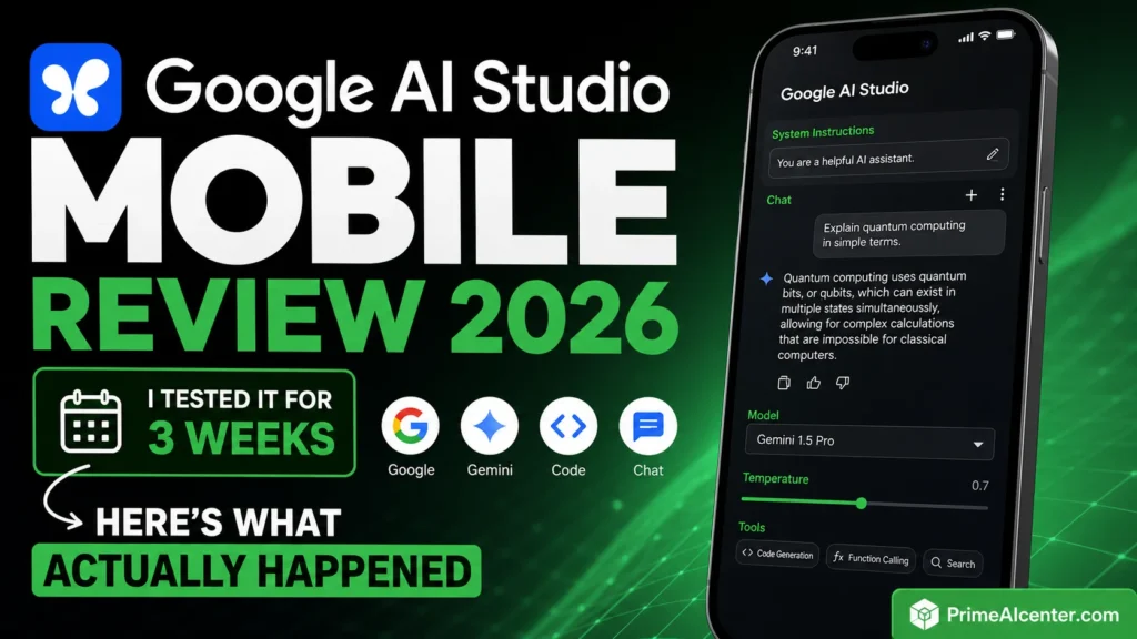 Google AI Studio Mobile Review